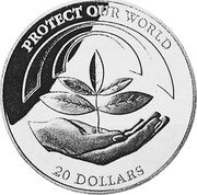 Niue 20 Dollars Protect our World 1993 Proof KM# 63 PROTECT OUR WORLD 20 DOLLARS coin reverse Niue 20 Dollars Protect our World 1993 Proof KM# 63 PROTECT OUR WORLD 20 DOLLARS coin reverse