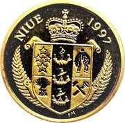 Niue 20 Dollars Diana - Princess of Wales 1997 Proof KM# 94 NIUE 1997 coin obverse Niue 20 Dollars Diana - Princess of Wales 1997 Proof KM# 94 NIUE 1997 coin obverse