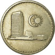 Malaysia 20 Sen Parliament House 1979 KM# 4 GC coin reverse Malaysia 20 Sen Parliament House 1979 KM# 4 GC coin reverse
