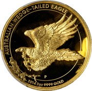 Australia 200 Dollars Elizabeth II - Wedge-tailed Eagle 2014 P Proof - High Relief KM# B2165 AUSTRALIAN WEDGE-TAILED EAGLE P 2014 2 OZ 9999 GOLD coin reverse Australia 200 Dollars Elizabeth II - Wedge-tailed Eagle 2014 P Proof - High Relief KM# B2165 AUSTRALIAN WEDGE-TAILED EAGLE P 2014 2 OZ 9999 GOLD coin reverse