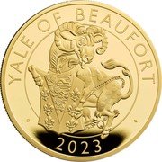 UK 2000 Pounds (Yale of Beaufort) YALE OF BEAUFORT DL 2023 coin reverse UK 2000 Pounds (Yale of Beaufort) YALE OF BEAUFORT DL 2023 coin reverse