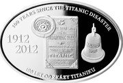 Niue 2012 Cents 100th Anniversary - Sinking of Titanic 2012 Proof KM# 786 100 YEARS SINCE THE TITANIC DISASTER 1912 2012 100 LET OD ZKÁZY TITANICU coin reverse Niue 2012 Cents 100th Anniversary - Sinking of Titanic 2012 Proof KM# 786 100 YEARS SINCE THE TITANIC DISASTER 1912 2012 100 LET OD ZKÁZY TITANICU coin reverse