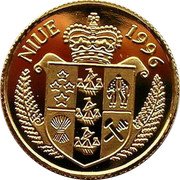 Niue 25 Dollars Wernher von Braun 1996 Proof KM# 180 NIUE 1996 coin obverse Niue 25 Dollars Wernher von Braun 1996 Proof KM# 180 NIUE 1996 coin obverse