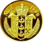 Niue 25 Dollars Summer Olympics. Sydney. Kayaking 1998 Proof KM# 259 NIUE 1998 coin obverse Niue 25 Dollars Summer Olympics. Sydney. Kayaking 1998 Proof KM# 259 NIUE 1998 coin obverse