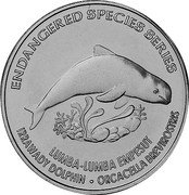 Malaysia 25 Sen Irraddy Dolphin 2006 KM# 107 ENDANGERED SPECIES SERIES LUMBA LUMBA EMPESUT IRRAWADI DOLPHIN ORCACELLA BREVIROSTRIS coin reverse Malaysia 25 Sen Irraddy Dolphin 2006 KM# 107 ENDANGERED SPECIES SERIES LUMBA LUMBA EMPESUT IRRAWADI DOLPHIN ORCACELLA BREVIROSTRIS coin reverse