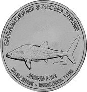 Malaysia 25 Sen Whale Shark 2006 KM# 106 ENDANGERED SPECIES SERIES JERUNG PAUS WHALE SHARK RHINCODON TYPUS coin reverse Malaysia 25 Sen Whale Shark 2006 KM# 106 ENDANGERED SPECIES SERIES JERUNG PAUS WHALE SHARK RHINCODON TYPUS coin reverse