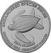 Malaysia 25 Sen Leatherback Turtle 2006 KM# 102 ENDANGERED SPECIES SERIES PENYU BELIMBING LEATHERBACK TURTLE DERMOCHELYS CORIACEA coin reverse Malaysia 25 Sen Leatherback Turtle 2006 KM# 102 ENDANGERED SPECIES SERIES PENYU BELIMBING LEATHERBACK TURTLE DERMOCHELYS CORIACEA coin reverse