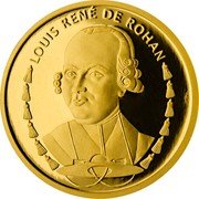 Niue 250 Cents Louis Rene de Rohan 2013 Proof KM# 1107 LOUIS RENÉ DE ROHAN coin reverse Niue 250 Cents Louis Rene de Rohan 2013 Proof KM# 1107 LOUIS RENÉ DE ROHAN coin reverse