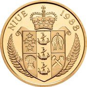 Niue 250 Dollars Navratilova, Graf and Evert 1988 Proof KM# 41 NIUE 1988 coin obverse Niue 250 Dollars Navratilova, Graf and Evert 1988 Proof KM# 41 NIUE 1988 coin obverse
