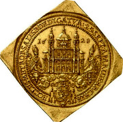 Austria 30 Ducat (Consecration of the Metropolitan Church of Salzburg by the Archbishop Paris) 16 28 ECCLES METROP SALISB DEDICATVR 25 SEPT APARIDE ARCHIE coin obverse Austria 30 Ducat (Consecration of the Metropolitan Church of Salzburg by the Archbishop Paris) 16 28 ECCLES METROP SALISB DEDICATVR 25 SEPT APARIDE ARCHIE coin obverse
