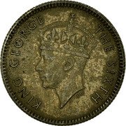 Malaysia 5 Cents George VI Malaya 1950 KM# 7 KING GEORGE THE SIXTH PM coin obverse Malaysia 5 Cents George VI Malaya 1950 KM# 7 KING GEORGE THE SIXTH PM coin obverse