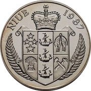 Niue 5 Dollars Steffi Graf 1987 KM# 5 NIUE 1987 coin obverse Niue 5 Dollars Steffi Graf 1987 KM# 5 NIUE 1987 coin obverse