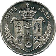 Niue 5 Dollars Summer Olympics in Seoul. Tennis Champions 1988 KM# 15 NIUE 1988 coin obverse Niue 5 Dollars Summer Olympics in Seoul. Tennis Champions 1988 KM# 15 NIUE 1988 coin obverse