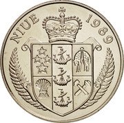 Niue 5 Dollars Steffi Graf 1989 KM# 67 NIUE 1989 coin obverse Niue 5 Dollars Steffi Graf 1989 KM# 67 NIUE 1989 coin obverse