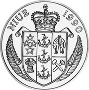 Niue 5 Dollars Admiral William Halsey 1990 KM# 33 NIUE 1990 coin obverse Niue 5 Dollars Admiral William Halsey 1990 KM# 33 NIUE 1990 coin obverse