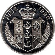 Niue 5 Dollars General George S. Patton 1990 KM# 31 NIUE 1990 coin obverse Niue 5 Dollars General George S. Patton 1990 KM# 31 NIUE 1990 coin obverse
