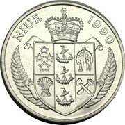 Niue 5 Dollars General Dwight Eisenhower 1990 KM# 29 NIUE 1990 coin obverse Niue 5 Dollars General Dwight Eisenhower 1990 KM# 29 NIUE 1990 coin obverse