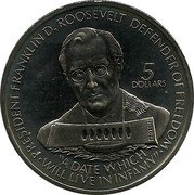 Niue 5 Dollars President Franklin D. Roosevelt 1990 KM# 35 5 DOLLARS "A DATE WHICH WILL LIVE IN INFAMY" DEFENDER OF FREEDOM PRESIDENT FRANKLIN D. ROOSEVELT coin reverse Niue 5 Dollars President Franklin D. Roosevelt 1990 KM# 35 5 DOLLARS "A DATE WHICH WILL LIVE IN INFAMY" DEFENDER OF FREEDOM PRESIDENT FRANKLIN D. ROOSEVELT coin reverse