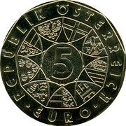 Austria 5 Euro (Beethoven Wien) KM# 3120a 5 EURO REPUBLIK ÖSTERREICH coin obverse Austria 5 Euro (Beethoven Wien) KM# 3120a 5 EURO REPUBLIK ÖSTERREICH coin obverse