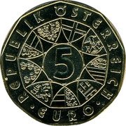 Austria 5 Euro (Enlargement of the European Union.) KM# 3122a 5 EURO REPUBLIK ÖSTERREICH coin obverse