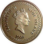 Niue 50 Cents Canoe 2009 KM# 196 ELIZABETH II NIUE ISLAND 2009 coin obverse Niue 50 Cents Canoe 2009 KM# 196 ELIZABETH II NIUE ISLAND 2009 coin obverse
