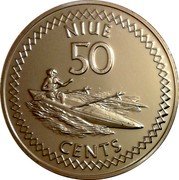 Niue 50 Cents Canoe 2009 KM# 196 NIUE 50 CENTS coin reverse Niue 50 Cents Canoe 2009 KM# 196 NIUE 50 CENTS coin reverse