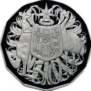 Australia 50 Cents (Elizabeth II - Error) 50 SD coin reverse Australia 50 Cents (Elizabeth II - Error) 50 SD coin reverse