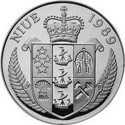 Niue 50 Dollars XXV Summer Olympics Games. Rowing 1989 Proof KM# 27 NIUE 1989 coin obverse Niue 50 Dollars XXV Summer Olympics Games. Rowing 1989 Proof KM# 27 NIUE 1989 coin obverse