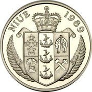 Niue 50 Dollars Steffi Graf 1989 Proof KM# 44 NIUE 1989 coin obverse Niue 50 Dollars Steffi Graf 1989 Proof KM# 44 NIUE 1989 coin obverse