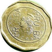 Argentina 50 Pesos Capped Liberty Pattern 1985 PRUEBA 50 PESOS PRUEBA coin obverse Argentina 50 Pesos Capped Liberty Pattern 1985 PRUEBA 50 PESOS PRUEBA coin obverse