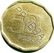 Argentina 50 Pesos Capped Liberty Pattern 1985 PRUEBA B.C.R.A PRUEBA coin reverse Argentina 50 Pesos Capped Liberty Pattern 1985 PRUEBA B.C.R.A PRUEBA coin reverse