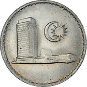 Malaysia 50 Sen Parliament House 1984 KM# 5.3 MALAYSIA 50 SEN 1980 coin obverse Malaysia 50 Sen Parliament House 1984 KM# 5.3 MALAYSIA 50 SEN 1980 coin obverse