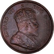 Malaysia Cent Edward VII Straits Settlements 1904 KM# 19 EDWARD VII KING & EMPEROR coin obverse Malaysia Cent Edward VII Straits Settlements 1904 KM# 19 EDWARD VII KING & EMPEROR coin obverse