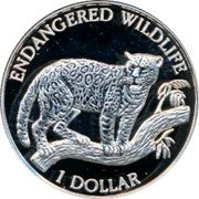 Niue 1 Dollar Jaguar 1996 Proof KM# 113 ENDANGERED WILDLIFE 1 DOLLAR coin reverse Niue 1 Dollar Jaguar 1996 Proof KM# 113 ENDANGERED WILDLIFE 1 DOLLAR coin reverse