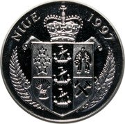Niue 1 Dollar Diana. Princess of Wales 1997 KM# 89 NIUE 1997 coin obverse