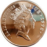 Niue 1 Dollar Diana. Princess of Wales 1998 KM# 103 ELIZABETH II NIUE 1998 RDM PM coin obverse Niue 1 Dollar Diana. Princess of Wales 1998 KM# 103 ELIZABETH II NIUE 1998 RDM PM coin obverse