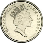 Niue 1 Dollar Snoopy & Woodstock 2000 KM# 115 ELIZABETH II NIUE 2000 PM coin obverse Niue 1 Dollar Snoopy & Woodstock 2000 KM# 115 ELIZABETH II NIUE 2000 PM coin obverse