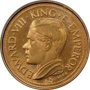 Malaysia Sovereign (Straits Settlements) X# M2 EDWARD VIII KING & EMPEROR coin obverse Malaysia Sovereign (Straits Settlements) X# M2 EDWARD VIII KING & EMPEROR coin obverse