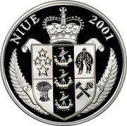 Niue 10 Dollars Pokemon. Meowth 2001 Proof KM# 136 NIUE 2001 coin obverse Niue 10 Dollars Pokemon. Meowth 2001 Proof KM# 136 NIUE 2001 coin obverse