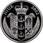 Niue 10 Dollars Pokemon. Entei 2002 PM Proof KM# 162 NIUE 2002 coin obverse