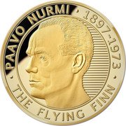 Niue 10 Dollars Paavo Nurmi 2013 Proof KM# 1194 PAAVO NURMI 1897-1973 THE FLYING FINN coin reverse
