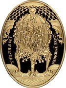 Niue 100 Dollars Lilly Faberge Egg 2011 Proof KM# 648 IMPERIAL FABERGÉ EGGS coin reverse Niue 100 Dollars Lilly Faberge Egg 2011 Proof KM# 648 IMPERIAL FABERGÉ EGGS coin reverse