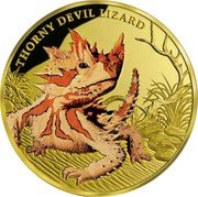 Niue 100 Dollars Thorny Devil Lizard 2015 Proof KM# 1309 THORNY DEVIL LIZARD coin reverse Niue 100 Dollars Thorny Devil Lizard 2015 Proof KM# 1309 THORNY DEVIL LIZARD coin reverse