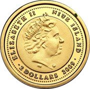 Niue 2 Dollars Frederic Chopin 2009 Proof KM# 209 ELIZABETH II NIUE ISLAND IRB 2 DOLLARS 2009 coin obverse Niue 2 Dollars Frederic Chopin 2009 Proof KM# 209 ELIZABETH II NIUE ISLAND IRB 2 DOLLARS 2009 coin obverse