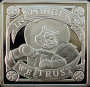 Niue Two Dollars Nickelodeon's Sponge Bob. Sandy Cheeks 2012 Proof KM# 696 IN SPONGEBOB WE TRUST coin reverse Niue Two Dollars Nickelodeon's Sponge Bob. Sandy Cheeks 2012 Proof KM# 696 IN SPONGEBOB WE TRUST coin reverse