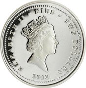 Niue Two Dollars Star Wars. Anakin Skywalker 2012 Prooflike KM# 724 ELIZABETH II NIUE TWO DOLLARS RDM 2012 coin obverse
