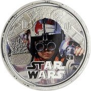 Niue Two Dollars Star Wars. Anakin Skywalker 2012 Prooflike KM# 724 ©2012 LUCASFILM LTD. & TM 1OZ 999 SILVER STAR WARS™ coin reverse