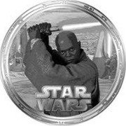 Niue Two Dollars Star Wars. Mace Windu 2012 Prooflike KM# 720 STAR WARS coin reverse