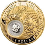 Niue 2 Dollars Good luck. Ladybugs 2013 Proof KM# 1134 ELIZABETH II NIUE ISLAND AG 925 2 DOLLARS 2013 coin obverse Niue 2 Dollars Good luck. Ladybugs 2013 Proof KM# 1134 ELIZABETH II NIUE ISLAND AG 925 2 DOLLARS 2013 coin obverse