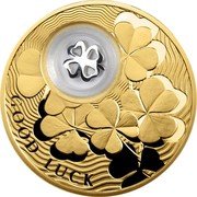 Niue 2 Dollars Good luck. Four-Leaf Clover 2013 Proof KM# 1133 GOOD LUCK coin reverse Niue 2 Dollars Good luck. Four-Leaf Clover 2013 Proof KM# 1133 GOOD LUCK coin reverse